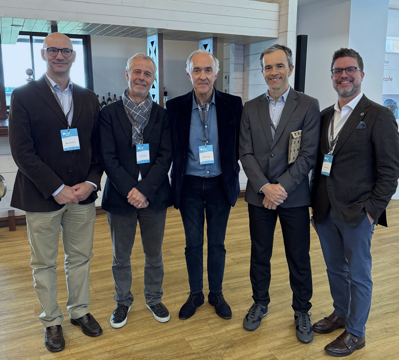Da esquerda para a direita: Prof.Marco Sarmento; Drº António Cartucho; Drº José Manuel Lourenço; Drº Nuno Moura; Drº Diogo Gomes.